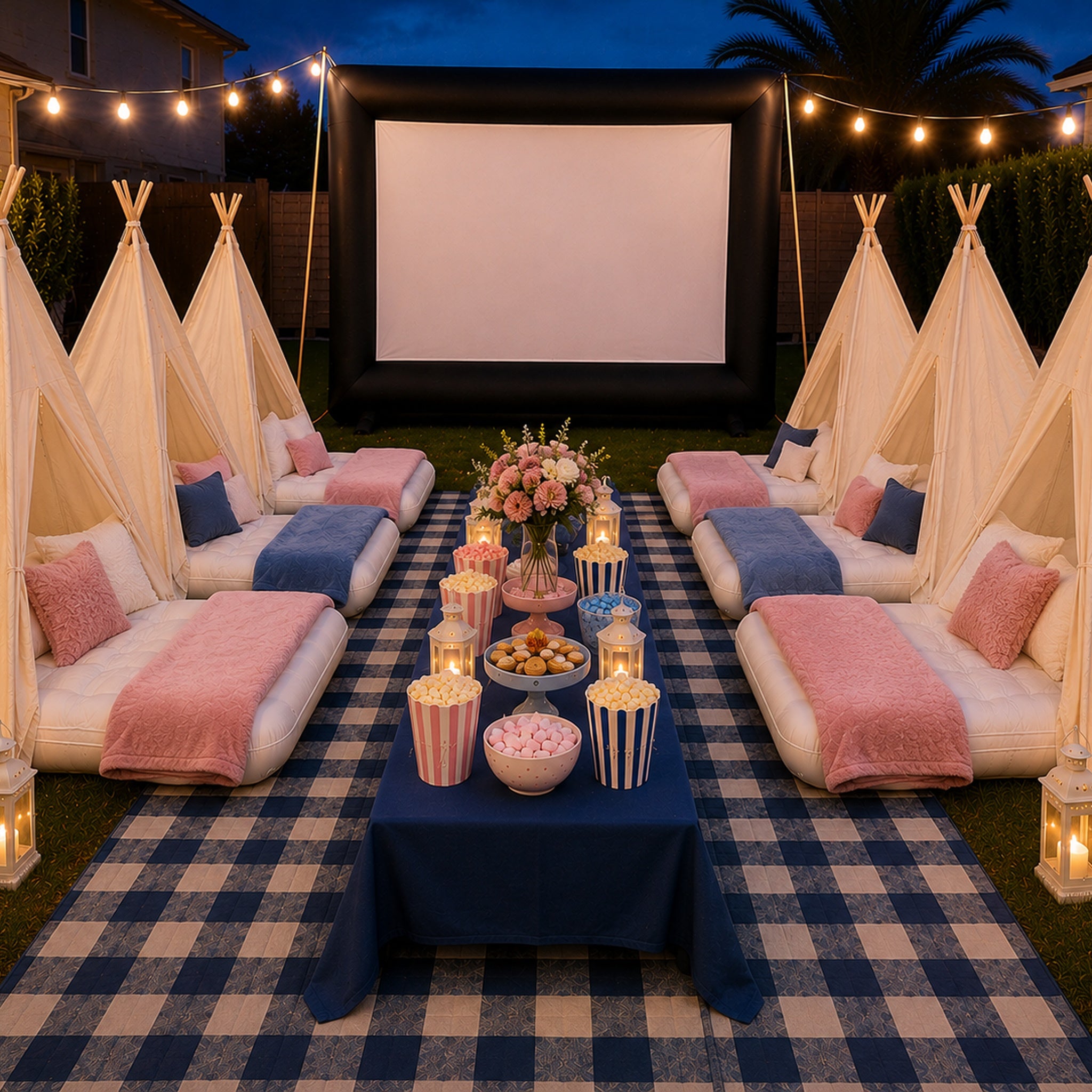 Outdoor Teepee Cinema Experience