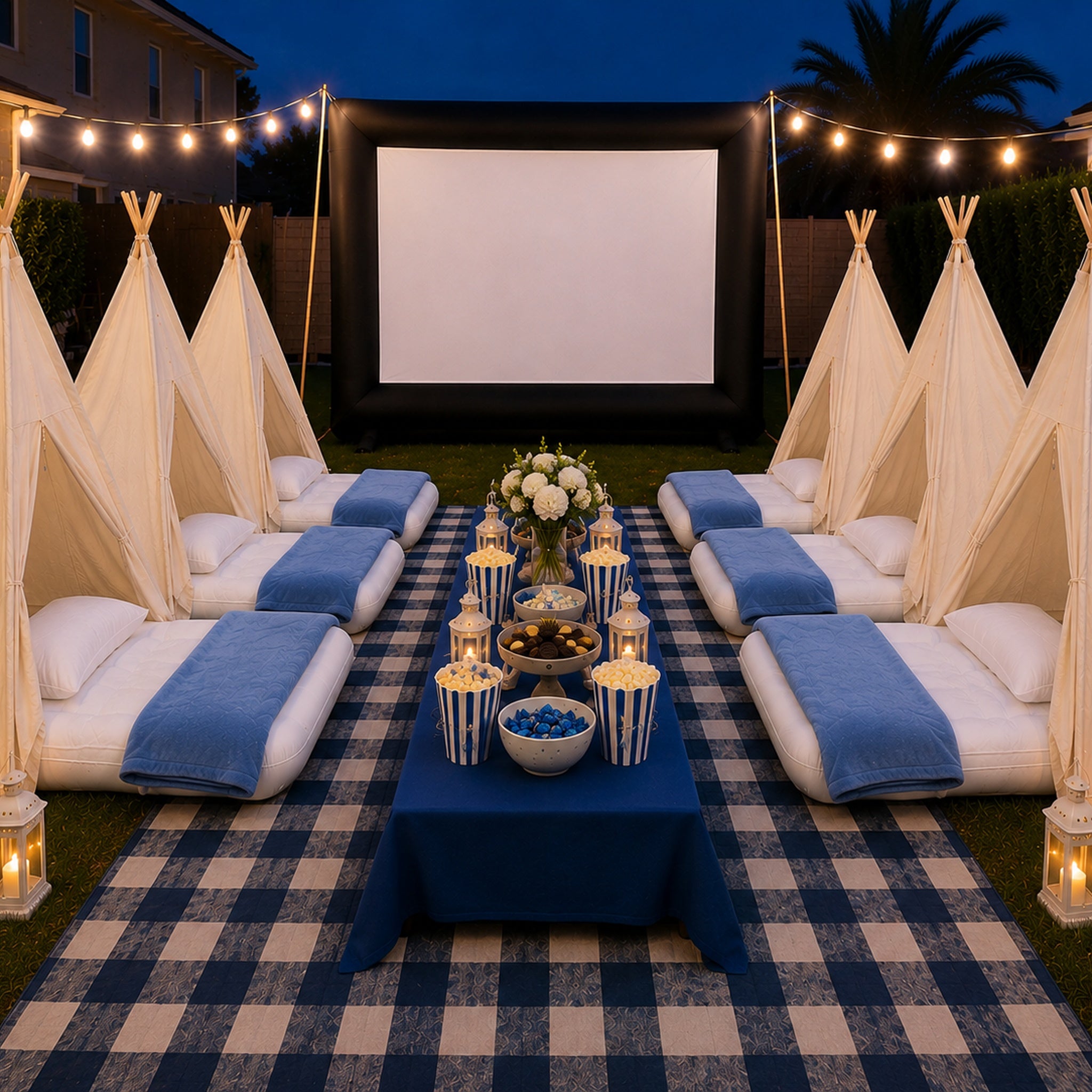 Outdoor Teepee Cinema Experience