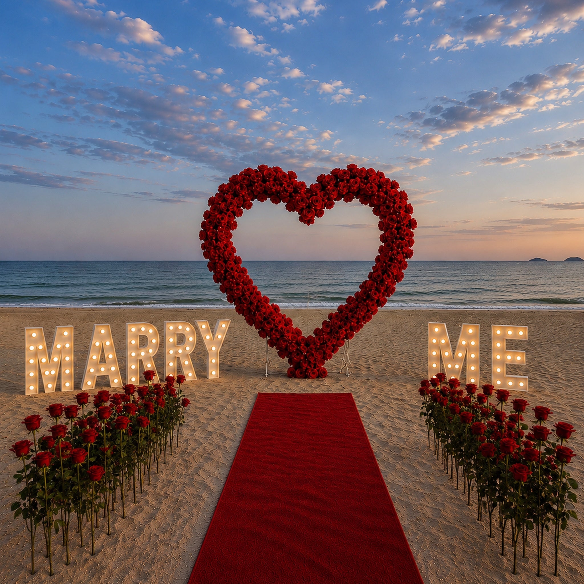 "MARRY ME" Marquee Letters Proposal Package