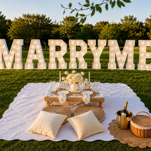 "MARRY ME" Marquee Letters Proposal Package