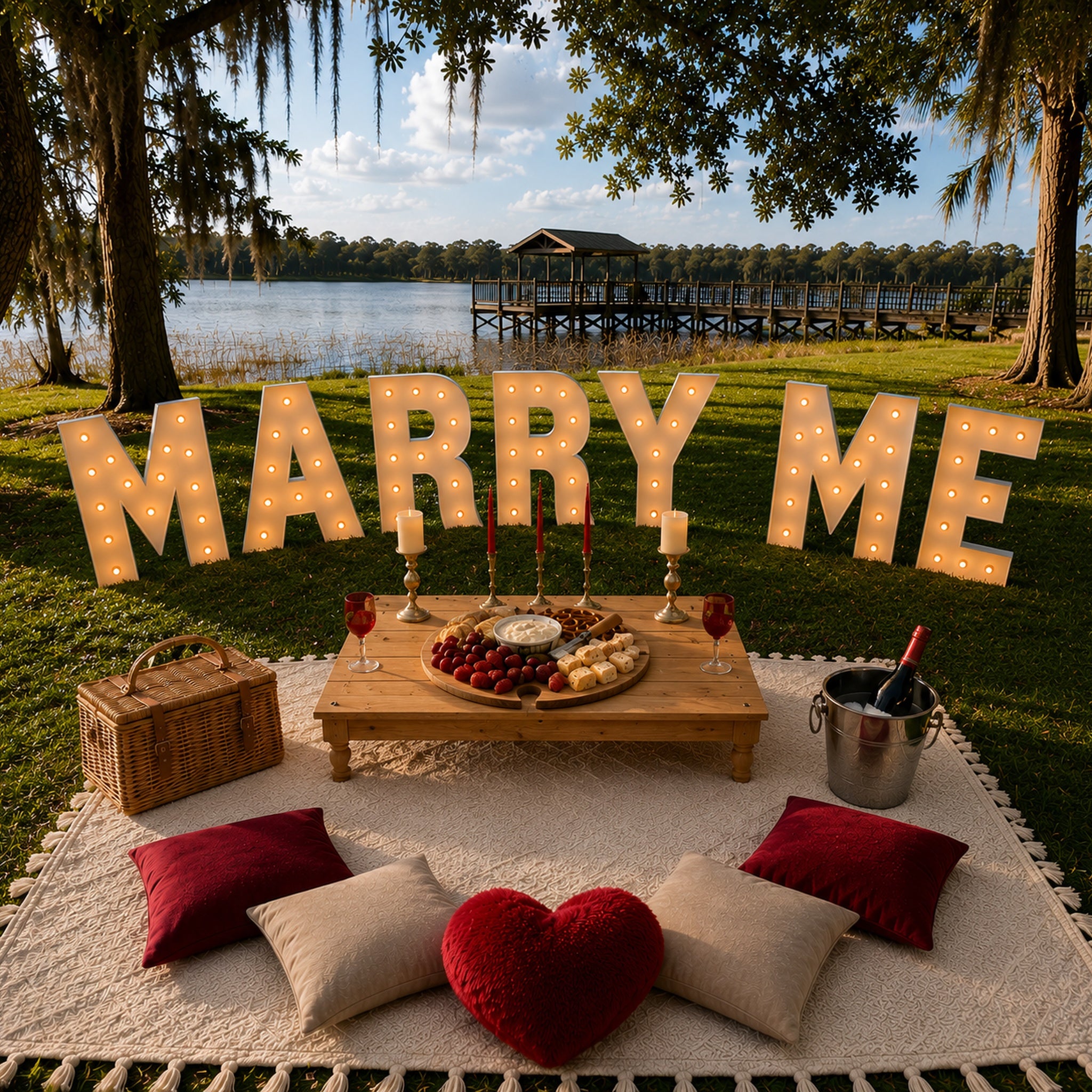 "MARRY ME" Marquee Letters Proposal Package